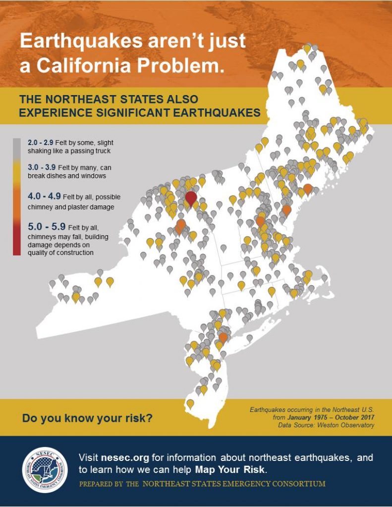 Earthquakes Hazards : Northeast States Emergency Consortium